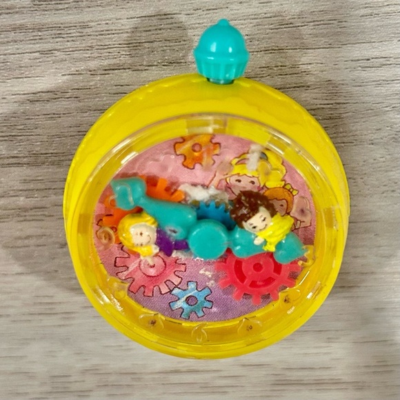 Vintage 1994 Bluebird Toys McDonald's Polly Pocket Clip On Clock Stop Watch - Picture 5 of 5